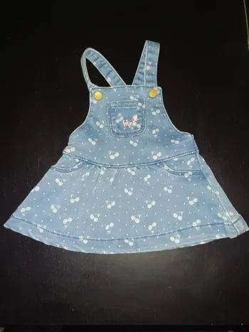 Robe jean 3 mois in extenso motif cerise