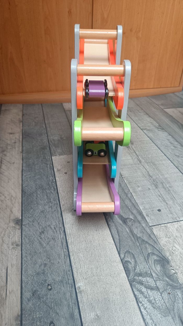 J'Adore - Piste de Course et 4 Voitures en Bois - photo numéro 2