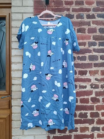Robe de chambre vache mignonne douceur milk 46 3XL 