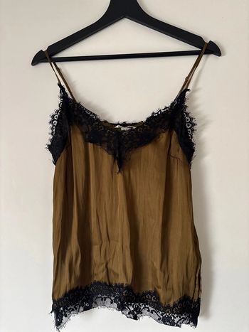 Débardeur à bretelles avec dentelle H&M