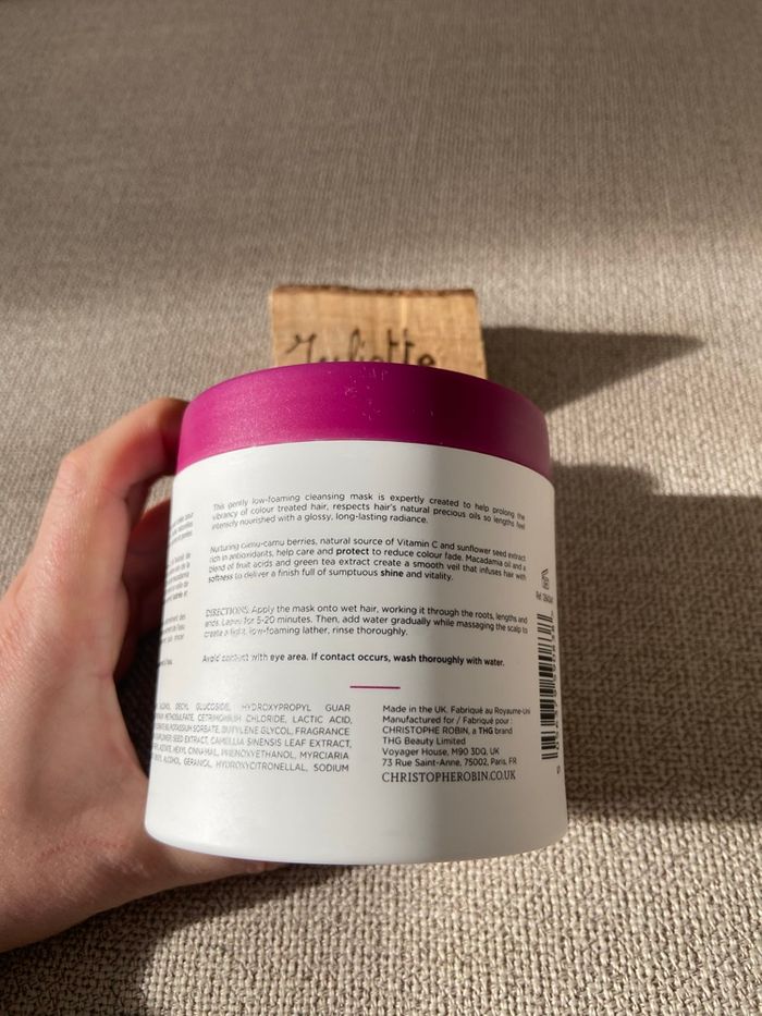 Crème lavante bouclier couleur aux baies de camu camu – Christophe Robin – Neuf - photo numéro 3