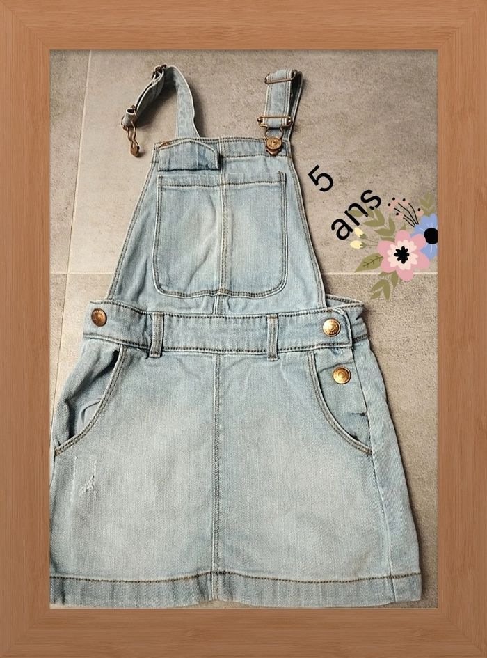 5 ans kiabi robe salopette en jean toutes saisons /Excellent état - photo numéro 16