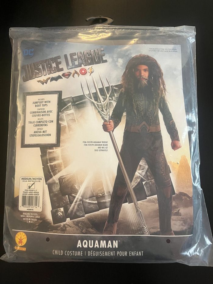 Déguisement Aquaman Taille 5-7 ans