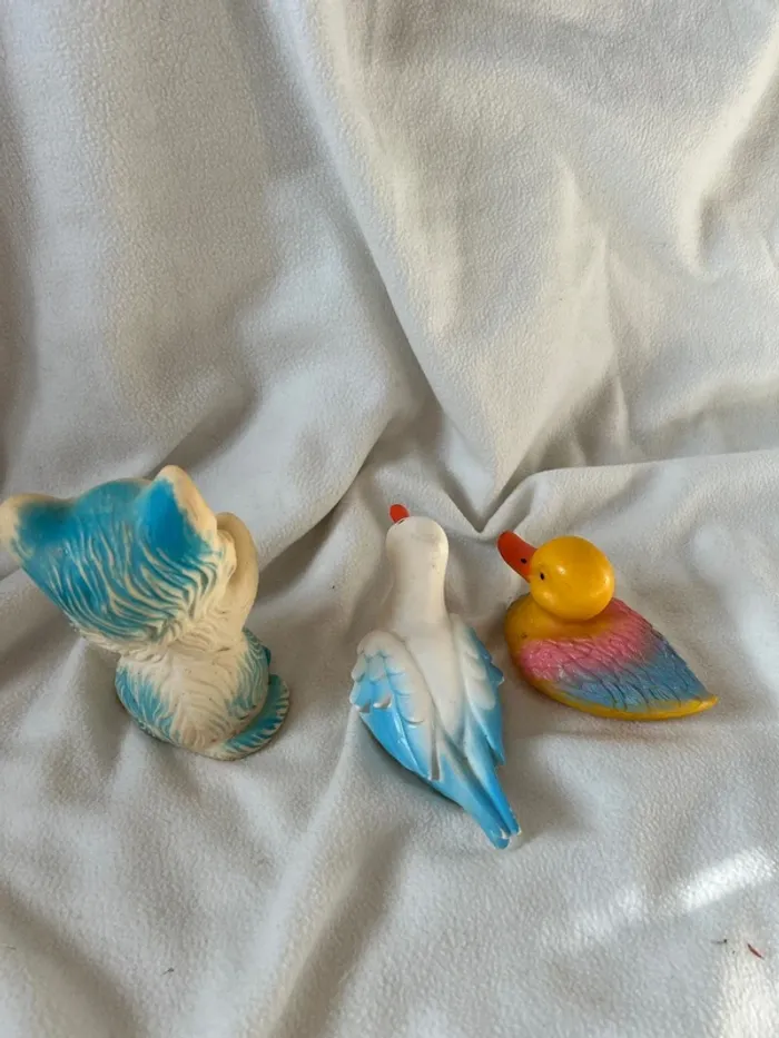 Lot de 3 pouet pouet anciens Delacoste – Made in France – jouets vintage - photo numéro 3