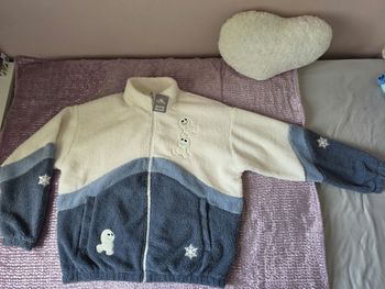 Veste sherpa Polaire logo ©️ ❄️World of Frozen ❄️ de Disneyland Paris ✨️ taille XL+1 goodies Disney offert