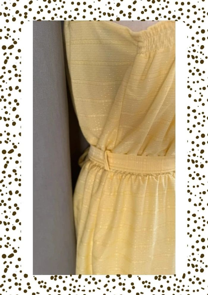 🌼 Robe jaune pastel à fines bretelles - Taille S - photo numéro 6