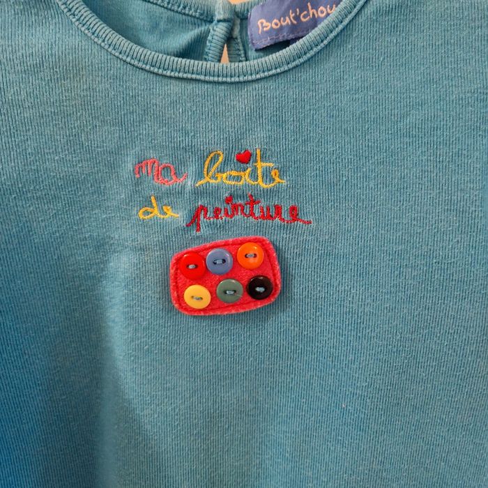 18 mois tee-shirt turquoise - photo numéro 2