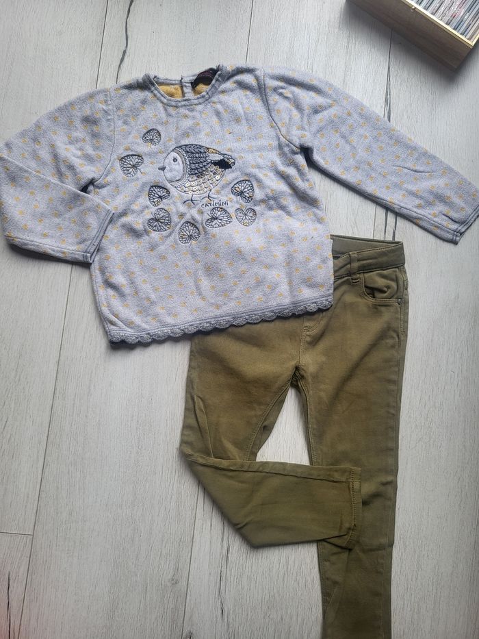 Ensemble 2 pièces hiver fille 4ans zara catimini