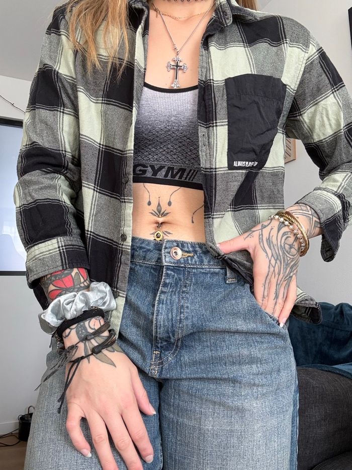 Chemise à carreau Zara