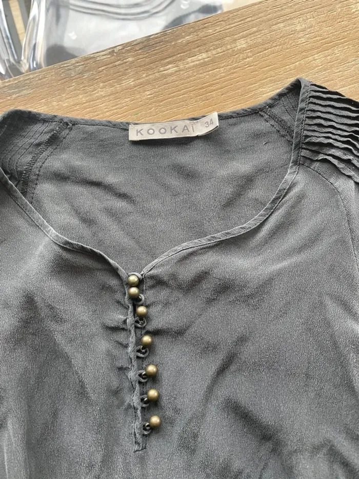 Robe noire soie kookai 34 - photo numéro 2