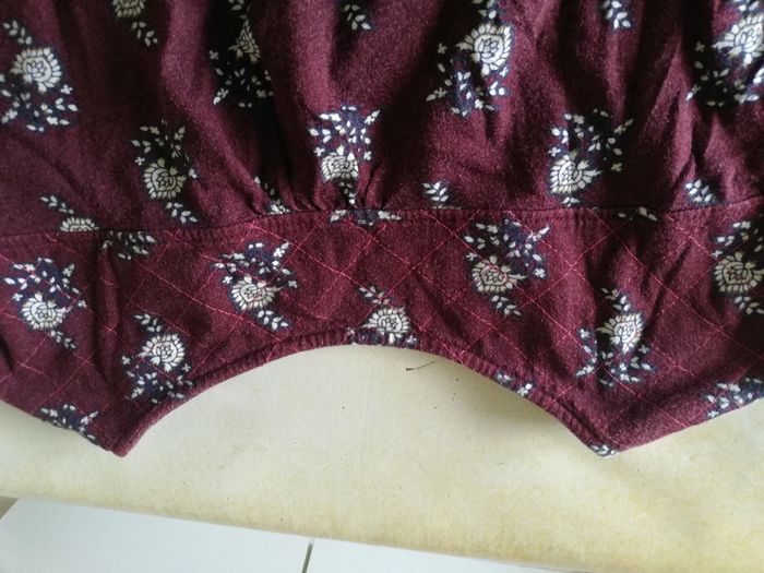 Top manches longues Promod bordeaux à motifs t. 38/40? - photo numéro 8