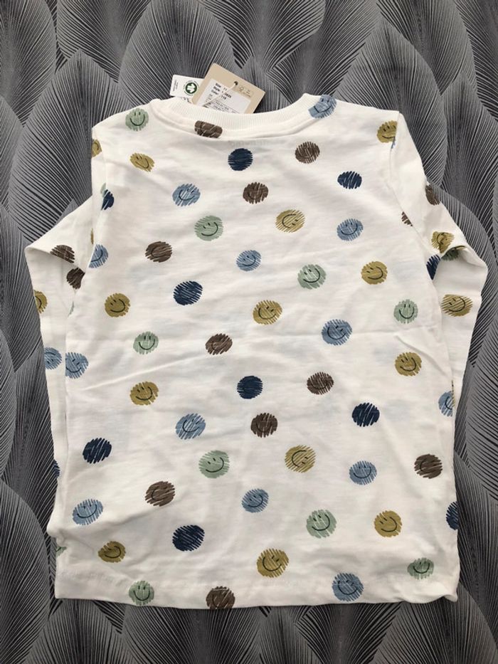 Sweat manches longues coton à motifs smileys enfant - photo numéro 2
