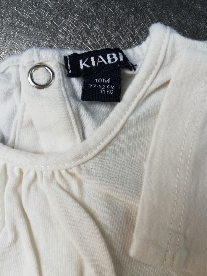 Tunique blanc cassé 18 mois fille kiabi - photo numéro 3