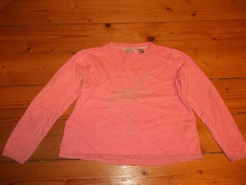 Pull fin flamant rose Okaïdi (2) 4 ans/104 cm