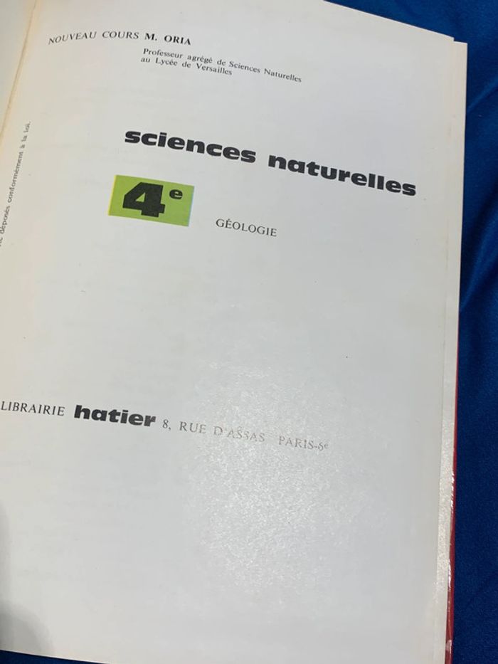 Géologie Sciences naturelles / classe de 4ème Hatier M. Oria - photo numéro 7
