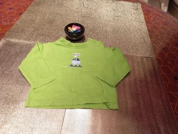 Beau T-shirt long thème navigation 6 mois