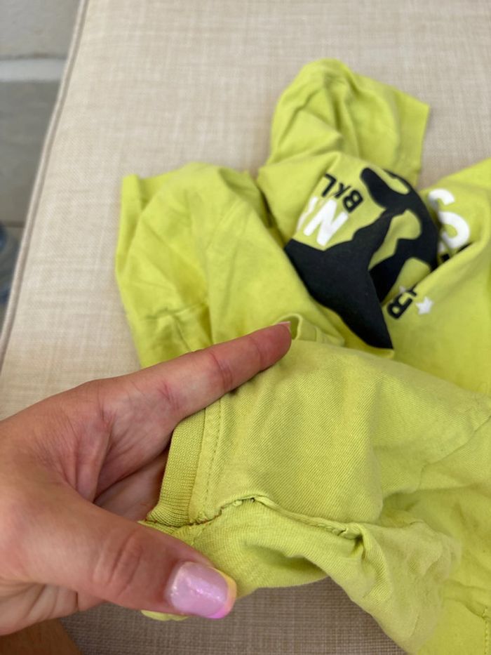 t shirt vert jaune dinosaure - photo numéro 6