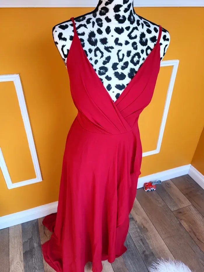 Robe de soiree rouge Eva & Lola