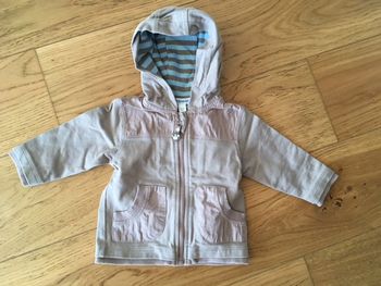 Gilet capuche beige Vertbaudet 6 mois