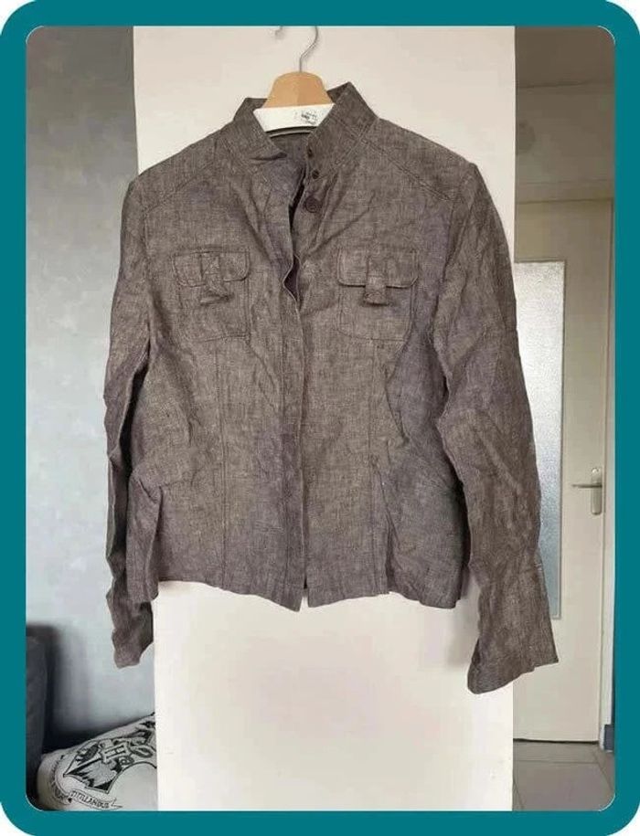 veste chemise grise