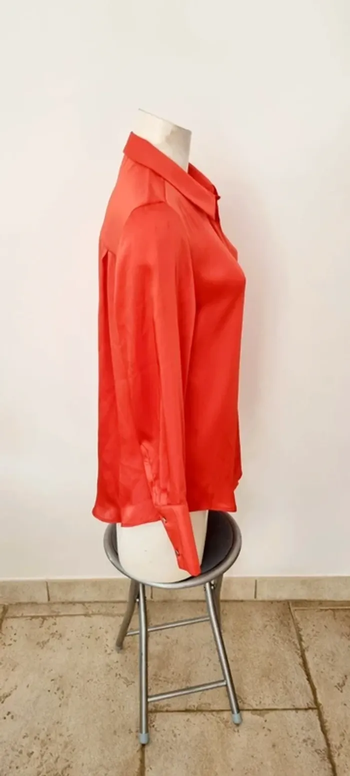 Blouse orange satinée autograph 38 - photo numéro 7