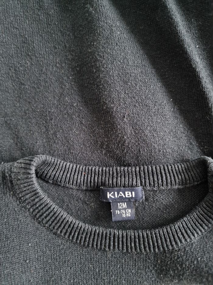 Kiabi - Pull manches longues, col rond - "Hello" (12 mois) - photo numéro 5