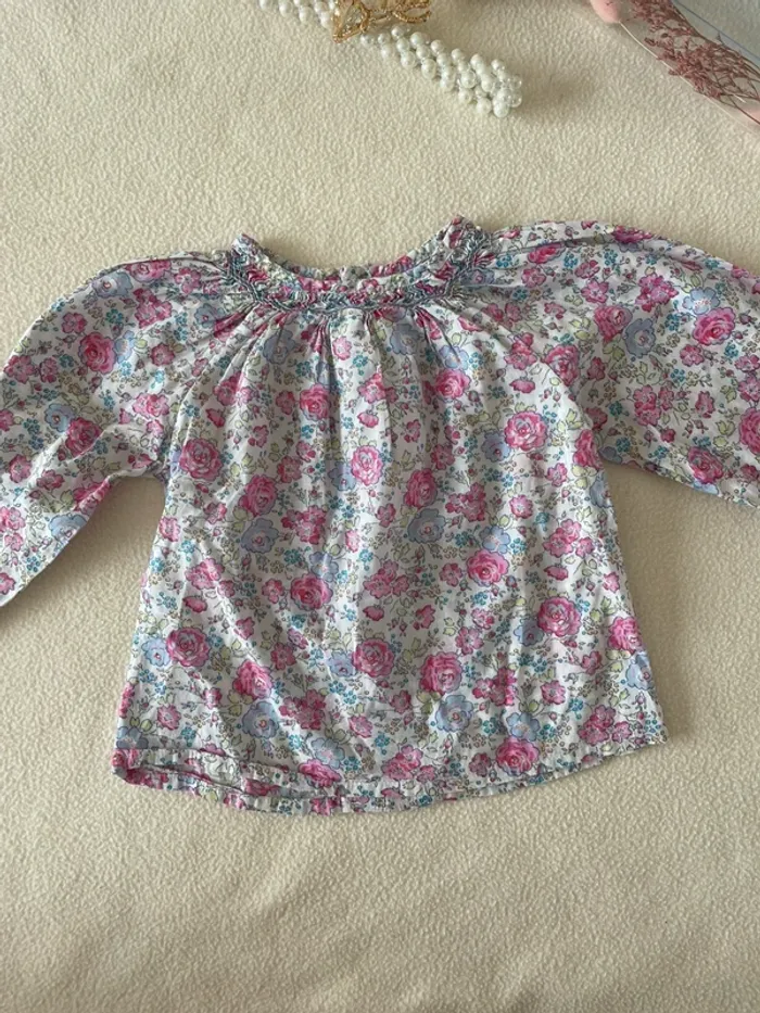 🌸 Ensemble bébé fille – Taille 12 mois – Marque Cyrillus, Tape-à-l’œil & Liberty 🌸 - photo numéro 2
