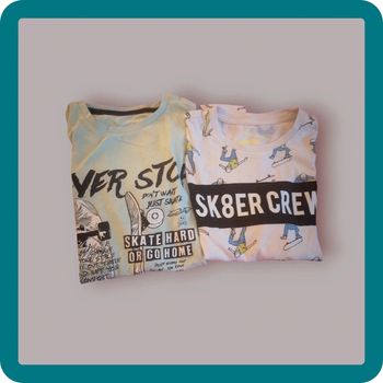 Lot de 2 t-shirts Pepperts et C&A 8-10 ans