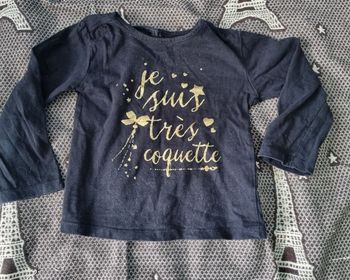 T-shirt manches longues avec écriture 36mois