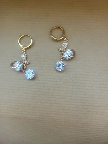 Boucles d'oreilles papillons pierre zirconium