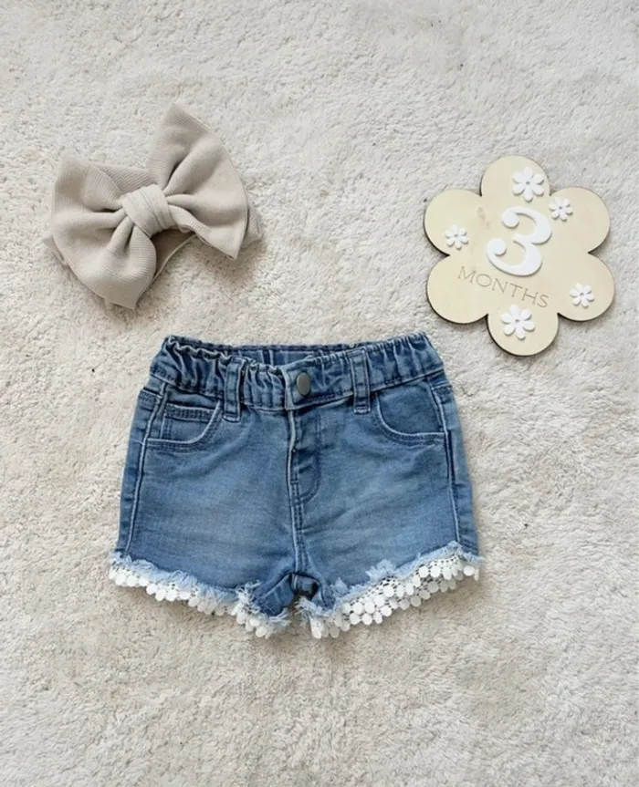Short jean 3 mois