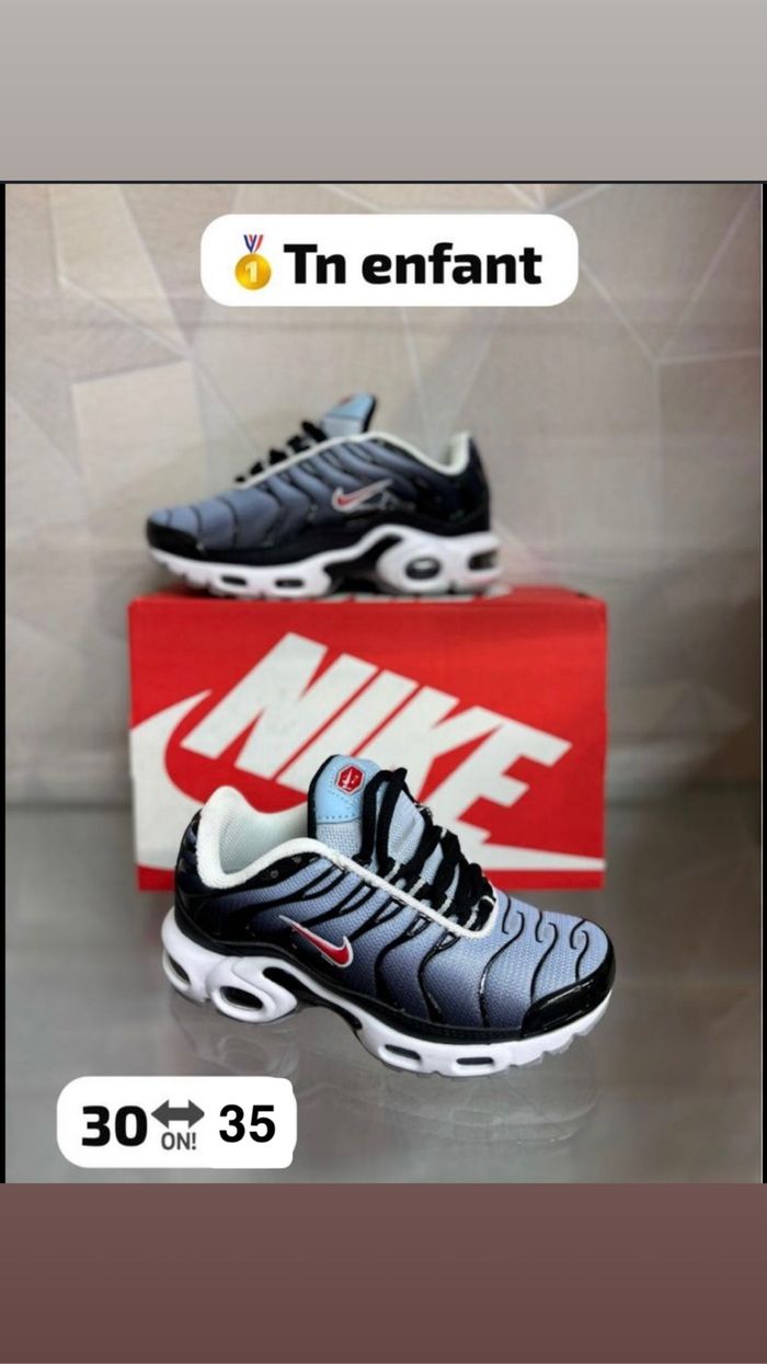 Nike tn gris noir rouge blanc enfant 31 - photo numéro 2