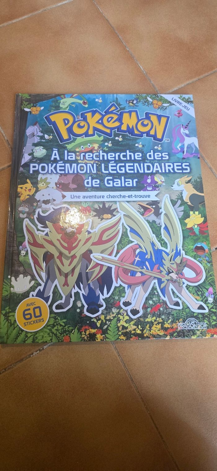 Livre pokemon + stickers neuf