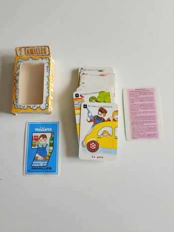 Jeu 7 familles les métiers france carte complet 