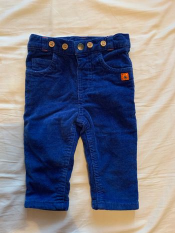 Pantalon en velours bleu Orchestra