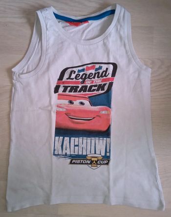 Débardeur blanc Cars T. 5-6 ans