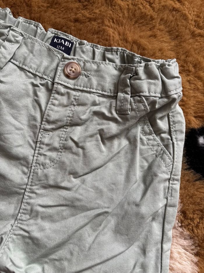 Short chino vert clair KIABI t.12m - photo numéro 2
