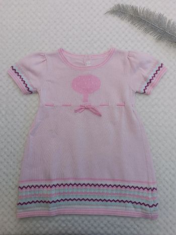 🔸Robe Manches Courtes Rose H&M – 9 mois🔸