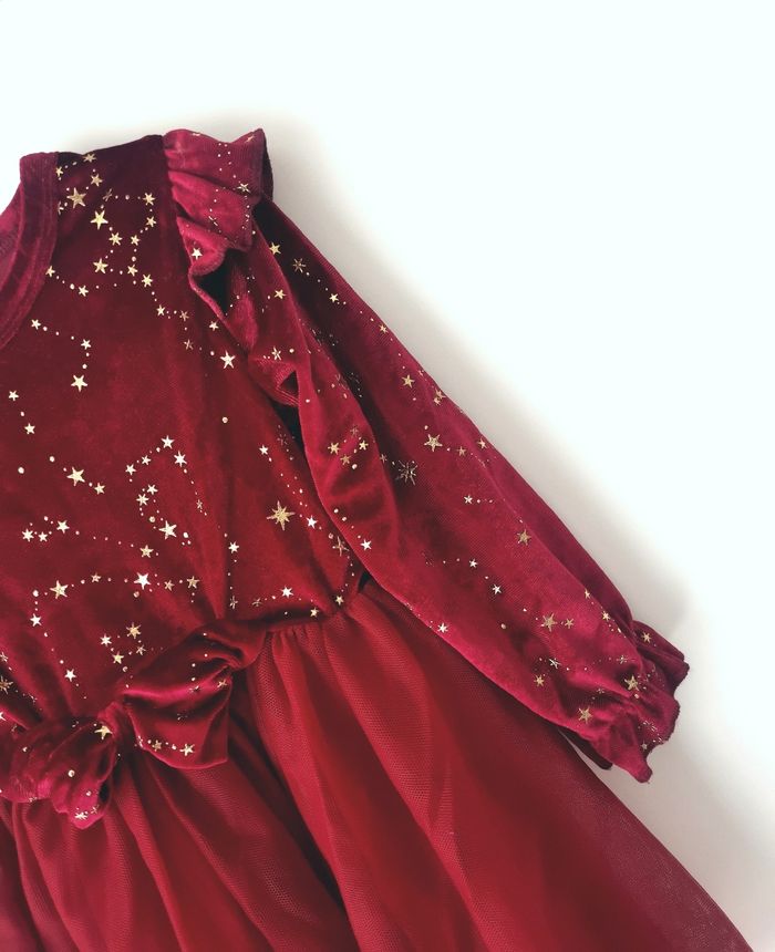 Robe de fête Noël velour - photo numéro 2