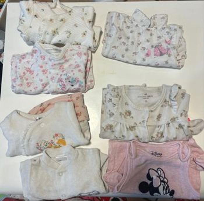 Lot de 7 pyjamas naissance
