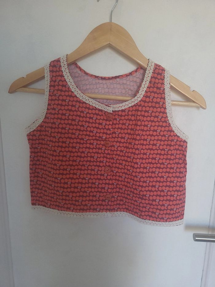 Ensemble orange marron Taille 10 ans - photo numéro 2