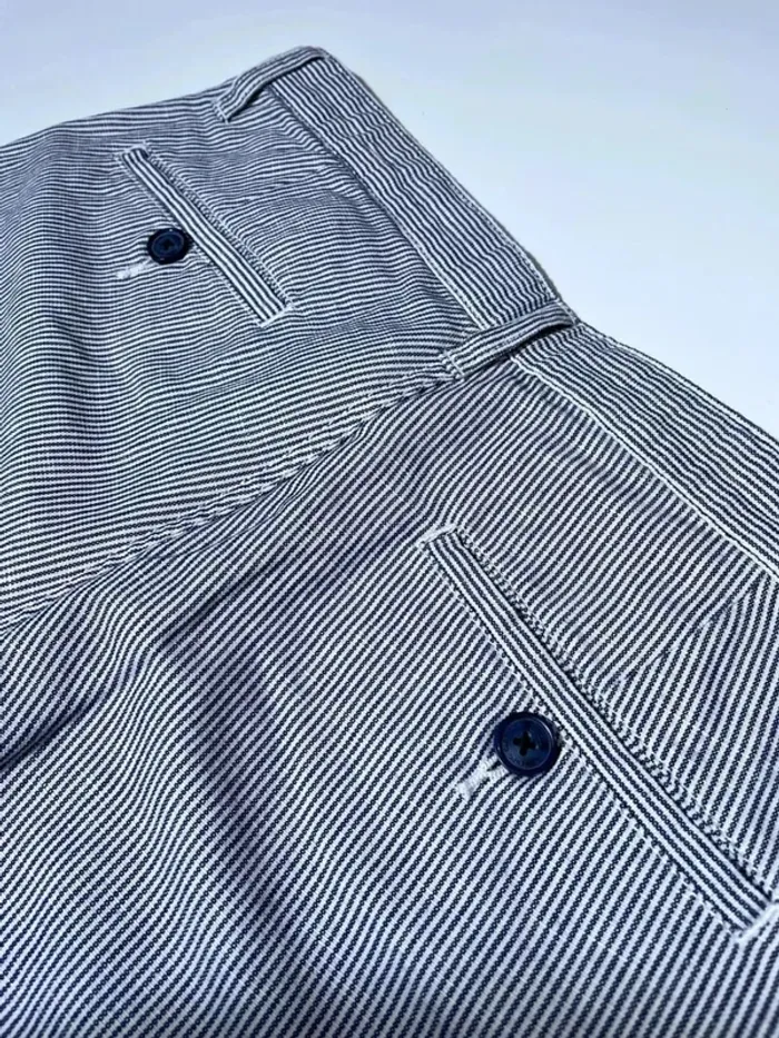Shorts Buffalo striped chino navy blue white Mens W30 - photo numéro 10