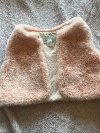 Veste fourrure sans manche