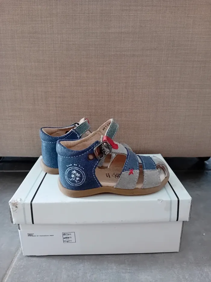 Sandales en cuir été - Pointure 20 - photo numéro 2