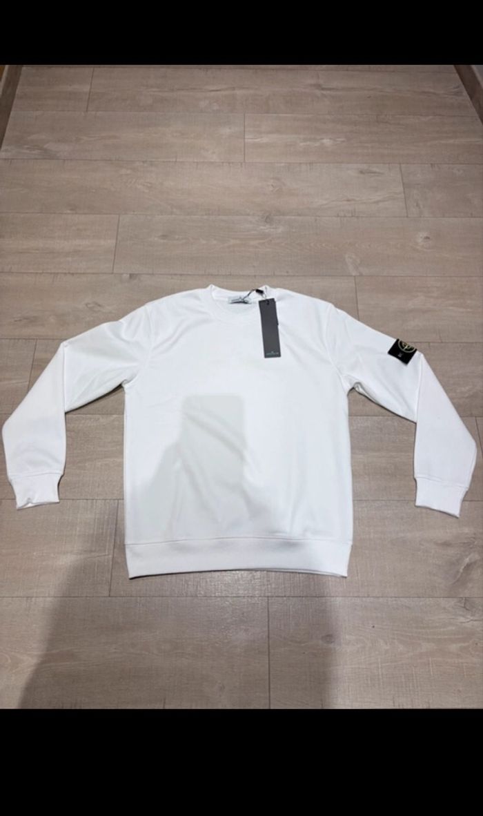 Pull Stone Island blanc