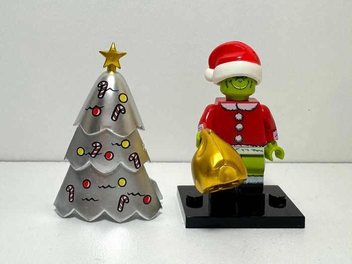 Figurines The Grinch Argentée type lego
