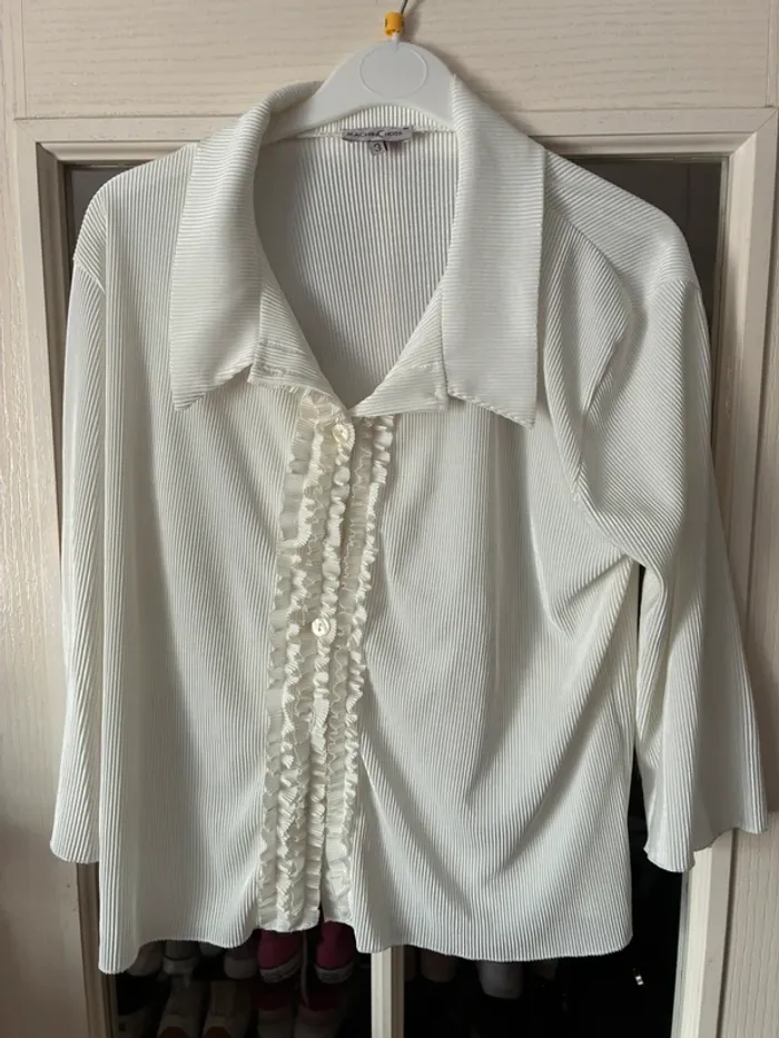 Chemisier machin chose   Blanc taille 3 (L)