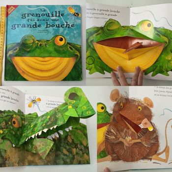 Livre animé pop-up la grenouille qui avait une grande bouche Keith faulkner Jonathan lambert