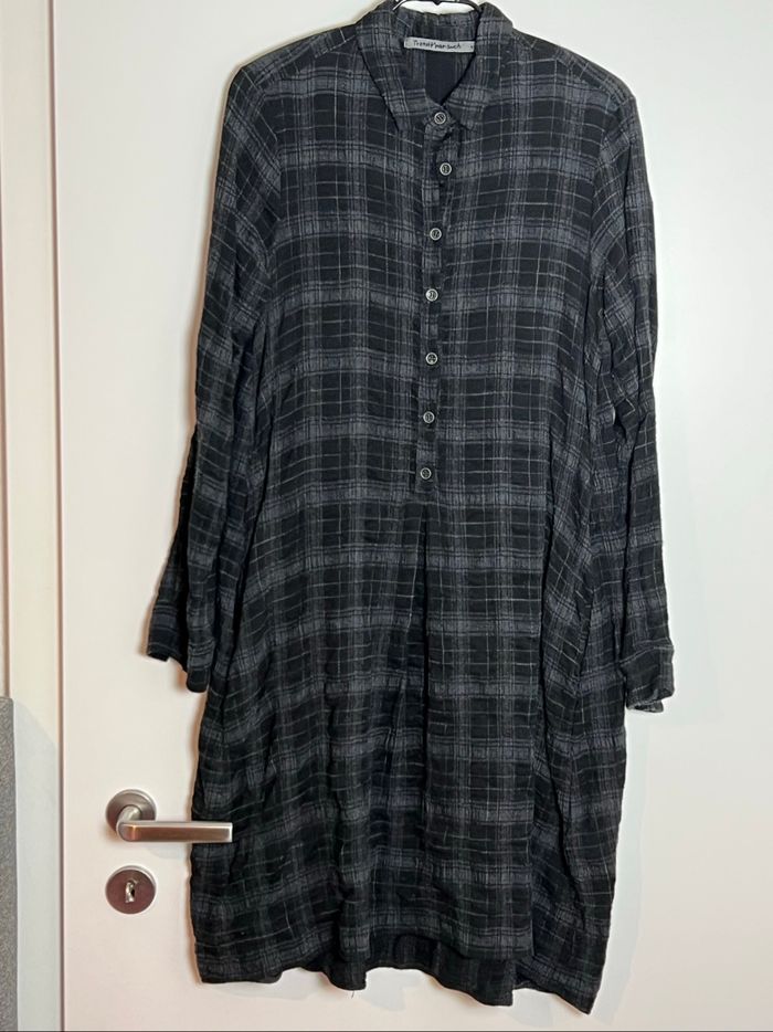 Robe longue à carreaux