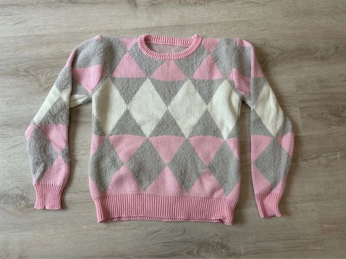 Pull losanges taille unique